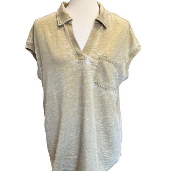 Jane and Delancey Tops - Jane and Delancey Beige Short Sleeve Blouse #169